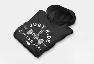 CYCLEBOARD JUST RIDE BLACK HOODIE