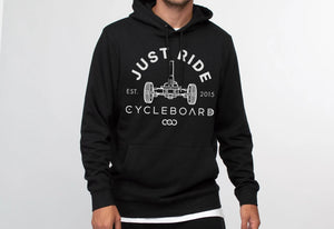CYCLEBOARD JUST RIDE BLACK HOODIE