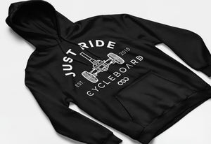 CYCLEBOARD JUST RIDE BLACK HOODIE